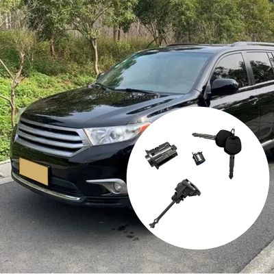 69005-0E040 Car Door Ignition Lock Cylinder with 2 Keys for Toyota Highlander 2007-2014 Lock Cylinder Switch Assembly