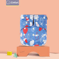 Elinfant 10Pcs Dry Fast Coffee Fleece Inner One Size With Inserts For 3-15Kg Reusable Waterproof Baby Cloth Diaper.ซื้อทันทีเพิ่มลงในรถเข็น