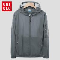 ☊✖卐 Uni.qlo UPF50 เสื้อแจ็กเก็ตลําลอง ผ้าเรยอน ระบายอากาศ ป้องกันรังสียูวี แห้งเร็ว ใส่สบาย สําหรับผู้ชาย