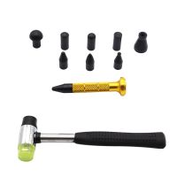 {7ho car tools} รถ Body Paintless Dent Repair เครื่องมือชุด Knockdown Metal Tap Down ปากกา Dent Lifter Dent Fix เครื่องมือ9หัว