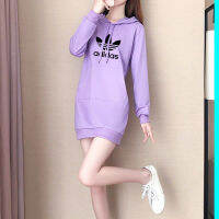 【ในสต็อก】สไตล์เกาหลีเสื้อผ้าสตรีเสื้อกันหนาวหมวกชุด5สีให้เลือก