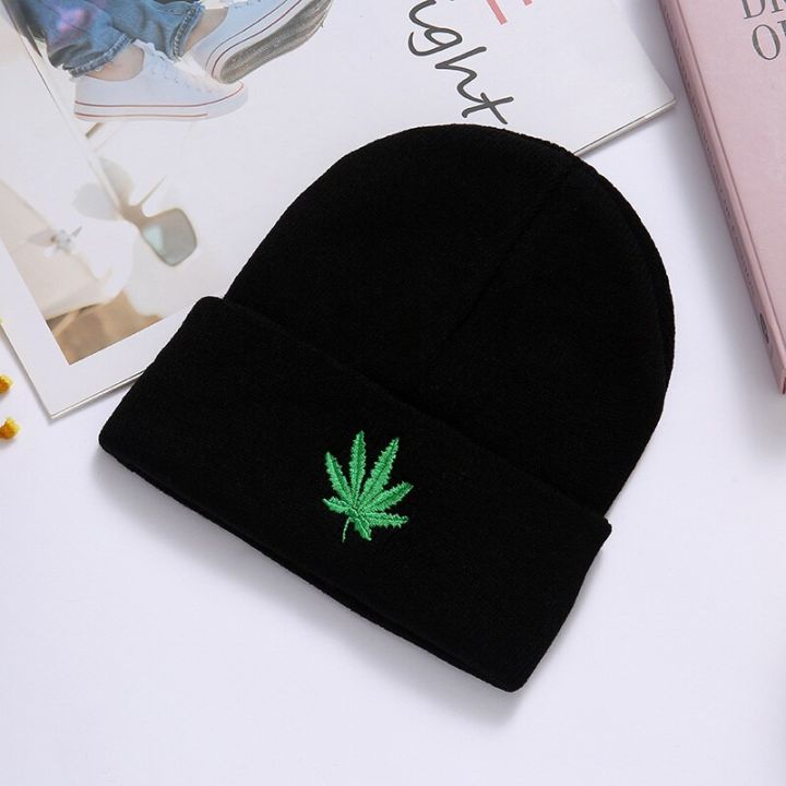 fashion-weed-leaf-hip-hop-punk-knitting-beanies-mens-winter-hats-warm-turban-hat-cap-women-skullcaps-beanie-adul-accessories-headbands