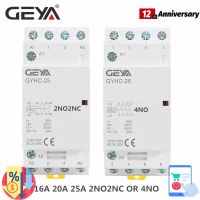 Geya Gyhc 4P 25a 16a 20a 220V/230V 50/60Hz ราง Din บ้าน Ac แบบแยกส่วน4no หรือ2no2nc