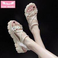 COD ☎☽✜ saafeeqdsdfsdw Angel ?[Ready Stock] 2022 New Style Flat-Soled Heightened Platform Thick-Soled Sandals Women