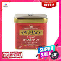 ทไวนิงส์ อิงลิชเบรกฟาสต์กระป๋อง 100ก.TWININGS ENGLISH BREAKFAST HARM 100G.