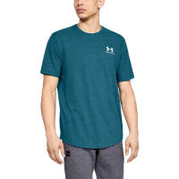 Under Armour อันเดอร์ อาร์เมอร์ เสื้อยืดเทรนนิ่งผู้ชาย รุ่น Sportstyle Essential Tee สีเขียว/ขาว