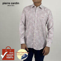 Pierre Cardin เสื้อเชิ้ตแขนยาว Easy Care Plus รีดง่ายยับยาก Basic Fit รุ่นมีกระเป๋า ผ้า Cotton 100% [RCT4549-RE]