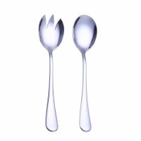 4 Colors Gold Tableware Salad Spoon Fork 2PCS Stainless Unique s Steel Cutlery Set Serving Colorful