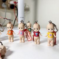 Kawaii Sonny Angel อะนิเมะรูป Mini Key Chain Letter ล็อคหัวเข็มขัดกระเป๋าจี้ตกแต่งตุ๊กตารูปสาวเด็กของเล่น Gifts