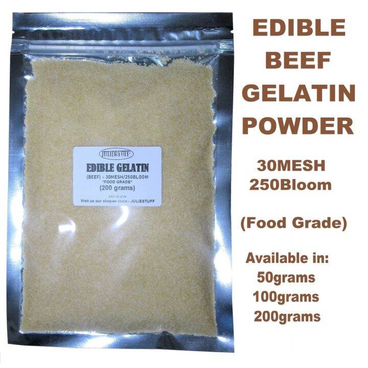 EDIBLE BEEF GELATIN POWDER 30MESH/250BLOOM Lazada PH