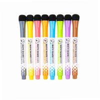 Magnetic Markers (8 Pack) Low Odor White Board Markers with Erasers for Kids Teacher Supplies for Classroom Work on