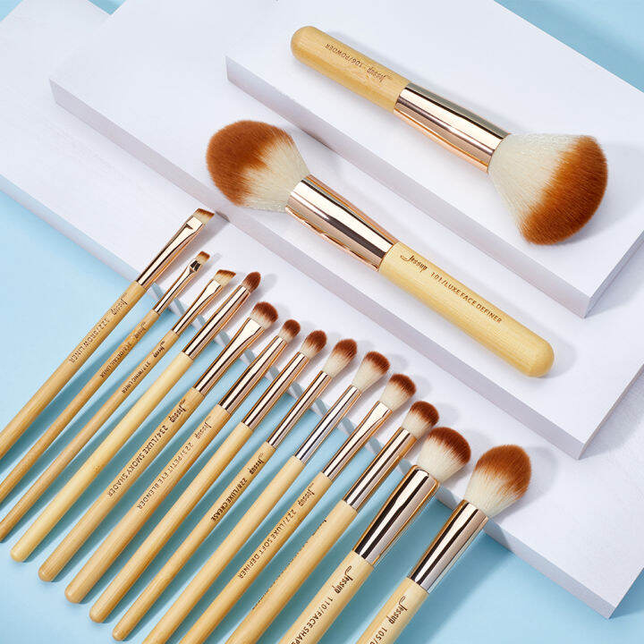 jessup-bamboo-brush-set-142-15pcs-เซ็ตแปรงด้ามไม้ไผ่-15-ชิ้น