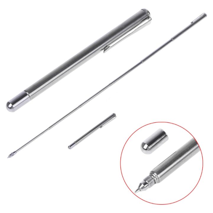 2-in-1-pointer-telescopic-extendable-steelปากกาลูกลื่นเครื่องมือการสอนปากกามายากล