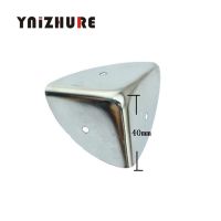 YNIZHURE 8pcs/pack 40mm Aluminum box cosmetics cases suitcase angle iron purses Chrome silver protection Angle code Bags Corner