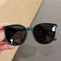 【Ready】? Childrens Polarized Sunglasses Anti-ultraviolet Boys and Girls Retro Star Same Style Sunglasses Baby Silicone Glasses