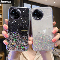 สำหรับ Realme 11X 11 5G เคสนิ่มใส่โทรศัพท์ดาวรุ้งโปร่งใสกาแลคซีดาวเต็มท้องฟ้าดาว Realme เคสสำหรับ Realme 11 5G 11X เคสโทรศัพท์ HP