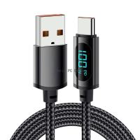 H8wa 100W สาย Usb C จอแสดงผล Pd ที่ชาร์จแท็บเล็ตมือถือสายชาร์จสายไฟรวดเร็วสายรับส่งข้อมูลเร็วชนิด C โทรศัพท์สำหรับ