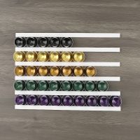 40pcs Suitable for Nestle Nespresso Coffee Capsule Holder Coffee Capsule Storage Rack Free Punch Magnetic Coffee Capsule Storage Electrical Connectors