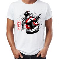 Mens T Shirt God Of War Kratos Ink Art Splatter Art Illustration Artwork Tshirts Homme Graphic Tees Camiseta