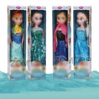 30cm Cartoon Toys Snow Queen Princess Figure Model Toys for Girls Birthday Cute Dolls Gift Set