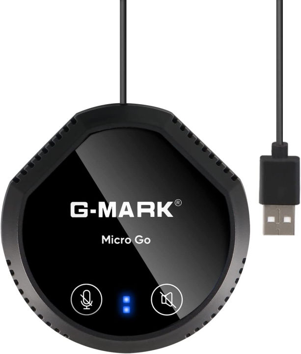 g-mark-micro-go-usb-speakerphone-bluetooth-conference-microphone-for-home-office-plug-and-play-360-voice-coverage-via-4-microphones-speaker-with-microphone-for-computer