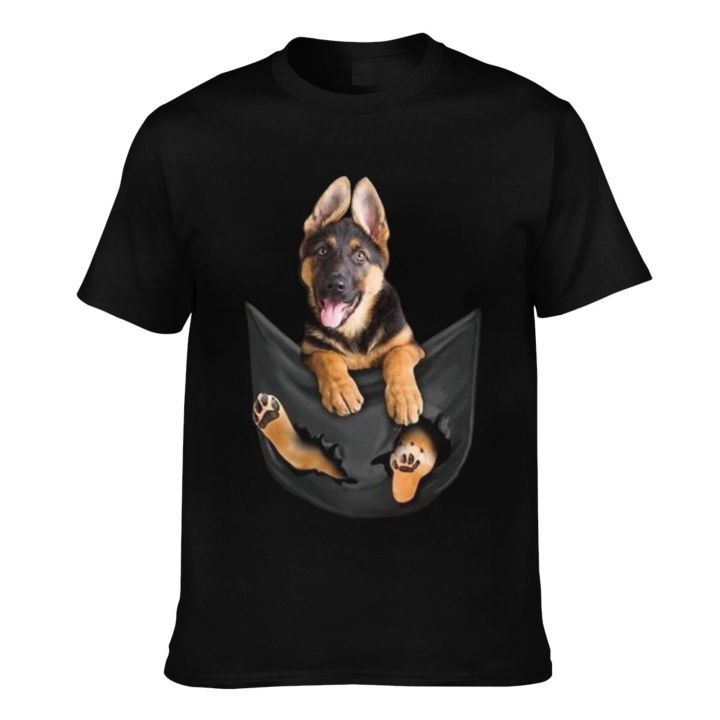 cute-dog-german-shepherd-in-pocket-mens-short-sleeve-t-shirt