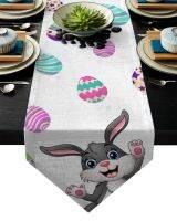 Easter Bunny Easter Egg Table Runner Household Hotel Wedding Dinner Party Table Decoration