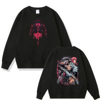 Japanese Anime Chainsaw Man Denji Hayakawa Aki Power Pochita Double Sided Print Pullover Men Fashion Casual Sweatshirt Size XS-4XL