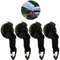 4Pcs Suction Cup Anchor Securing Hook Tie DownCamping Tarp as Car Side Awning Pool Tarps Tents Securing Hook Universal