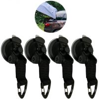 4Pcs Suction Cup Anchor Securing Hook Tie DownCamping Tarp As Car Side Awning Pool Tarps Tents Securing Hook Universal