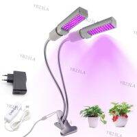 Dual Heads LED Grow Light Phyto lamp indoor plants Fitolamp Fitolampy 5V USB Timer indoor growbox for greenhouse grow tent box YB23TH