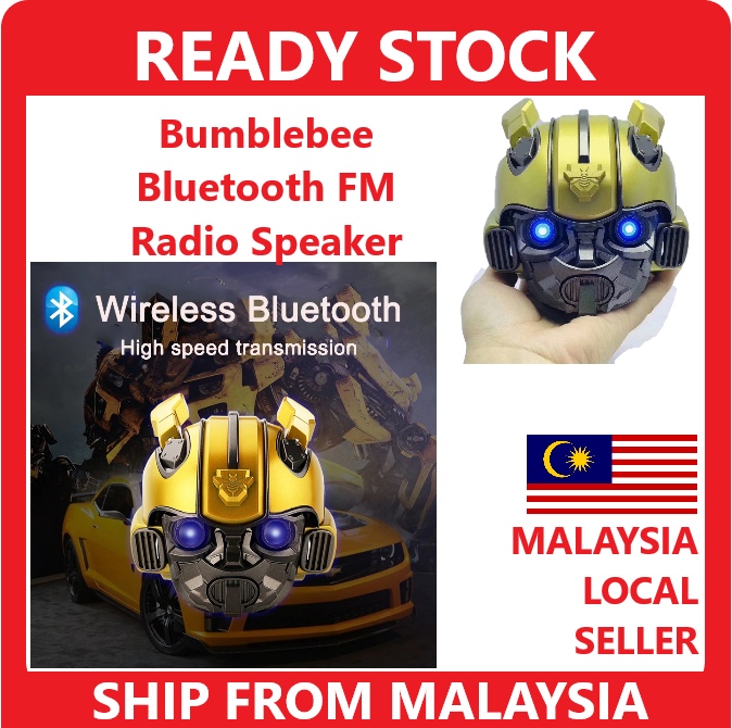 Bumblebee Bluetooth FM Radio Speaker Transformers Subwoofer Wireless TF