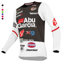 ABUGARCIA เสื้อตกปลาแขนยาวฤดูร้อนระบายอากาศและแห้งเร็วเสื้อขี่จักรยานผู้ชายกลางแจ้ง