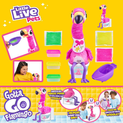 ฟลามิงโกฝึกขับถ่าย Little Live Pets Gotta Go Flamingo| Reusable Food ราคา 2,490 บาท