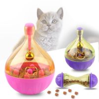 สัตว์เลี้ยง Cat Fun Bowl Feeding Toys Dog Tumbler Feeder Puppy Kitten Shaking Leakage Food Ball Container Exercise Training Toys-lihaibo2