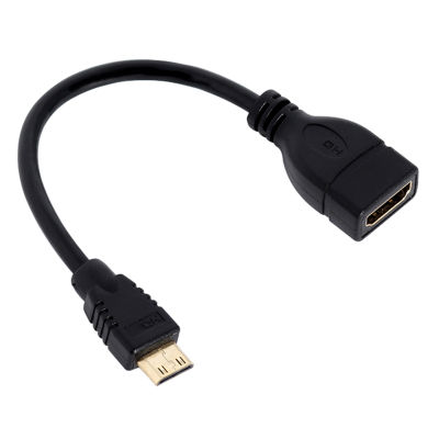 [Vktech] Mini HDMI-Compatible Male To HDMI-Compatible Female Converter Adapter Cable Cord 1080P