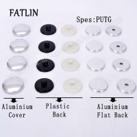 100Sets 16L-44L Covered Buttons Plastic-back Scrapbooking Cloth Fabric Buttons Flatback DIY for Clothes Earring/Hair Accessories Haberdashery