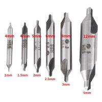 6Pcs 1/1.5/2/2.5/3/5Mm 60องศา Hss Center เจาะ Bits Centering Drills ชุด