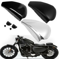 รถจักรยานยนต์ Gloss Matte Black Chrome ซ้ายแบตเตอรี่ด้านข้าง Fairing สำหรับ Harley Sportster เหล็ก XL883 XL1200 2009-2013 2014-2022