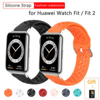 สายสำหรับ Huawei Watch Fit 2 Breathable Waterproof Sport Watchband Loop For Huawei Watch Fit