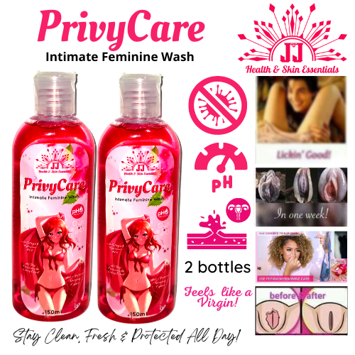 2 Bottles (150ml) Original PrivyCare Intimate Feminine Wash Anti