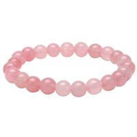 2Pcs Natural Stone Elastic Bracelet 8mm Round Bead Bracelet Elastic Bracelet Couple and Simple Jewelry