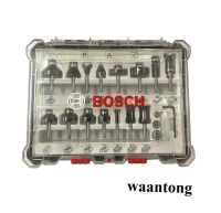 Bosch ชุดดอกเร้าเตอร์ แกน 1/4" 15ดอก/ชุด รหัส 2607017473