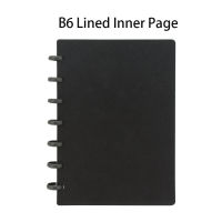 A4B5A5B6 Business Loose-leaf Notebook Plastic Ring Binding Student Notebook Mushroom Hole Discs Notebook Journal Lined