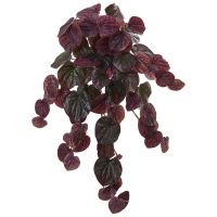 พุ่มแขวนประดิษฐ์ Peperomia (ชุด6ชิ้น) สีม่วง