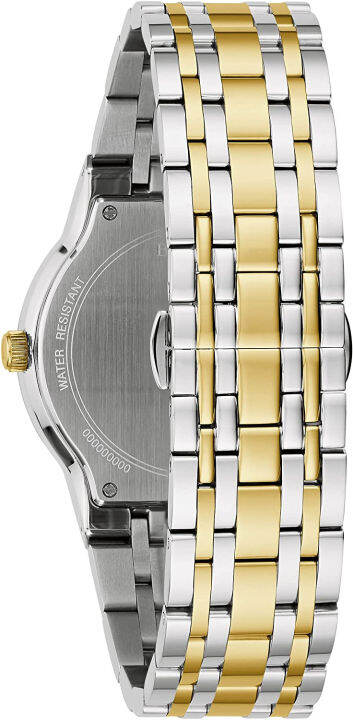 bulova-mens-modern-two-tone-stainless-steel-multi-function-quartz-watch-blue-dial-style-98c132