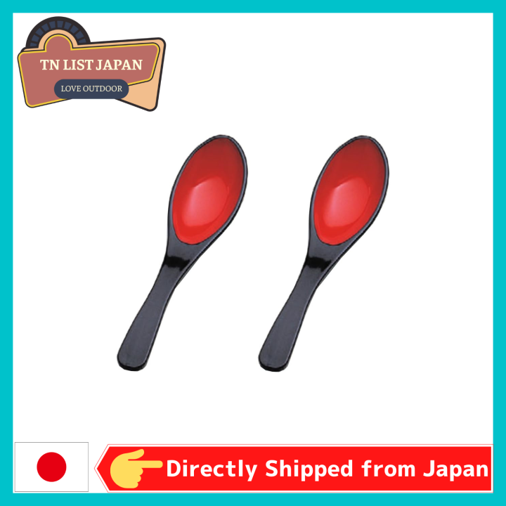 【Shipping from Japan】Wakaizumi Lacquerware Vermillion Ceramic Spoon 2
