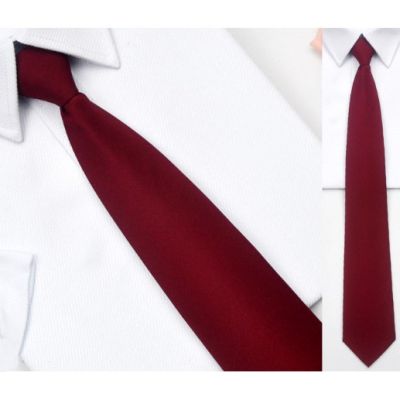 1pcs 9cm zipper tie solid color polyester tie