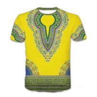 T SHIRT - New Style 3D Printed T-Shirt Short-Sleeved Fashionable African Traditional Unisex Leisure Sports  - TSHIRT