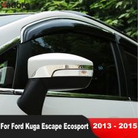 สำหรับฟอร์ด Kuga Escape Ecosport 2013 2014 2015 Abs ประตูด้านข้างโครเมี่ยมกระจกมองหลังแถบอุปกรณ์เสริมรถยนต์มีดแต่งขอบ2ชิ้น